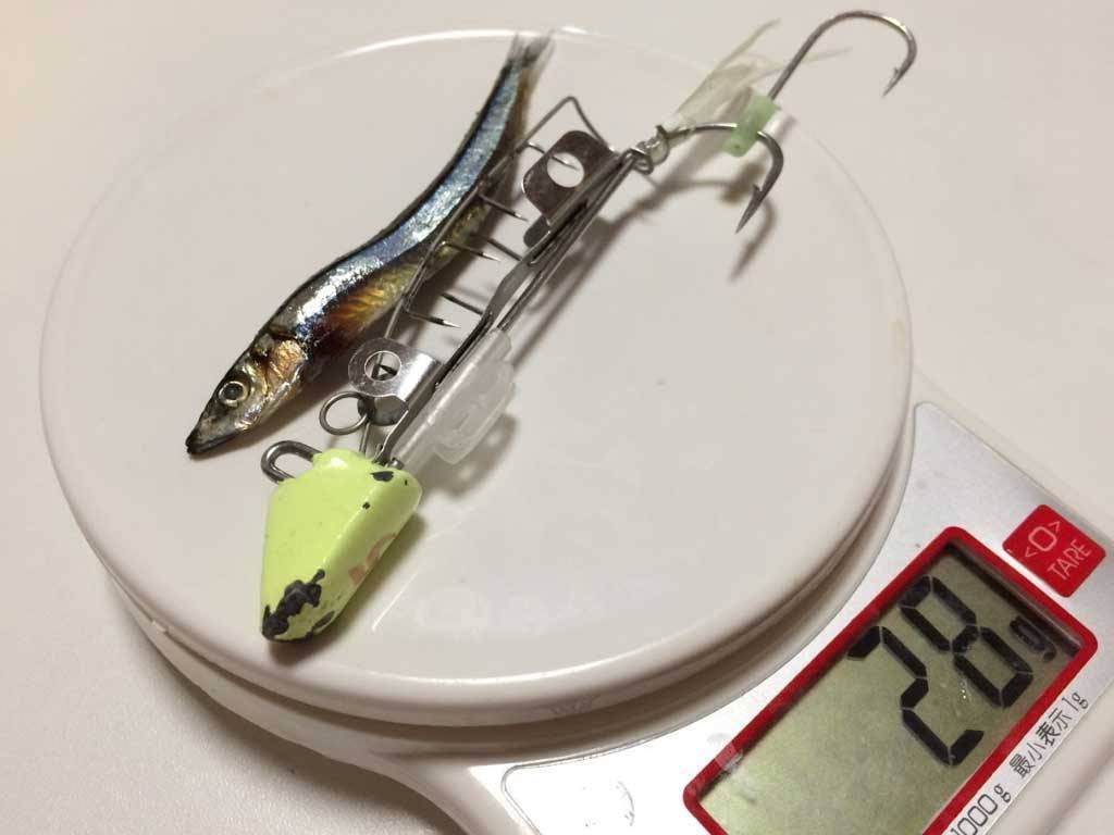 太刀魚ゲッターの重さを量る